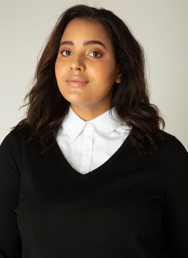 Base Level Curvy kraag Yolina 7000038001352