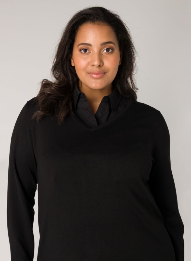 Base Level Curvy kraag Yolina 70000381000046