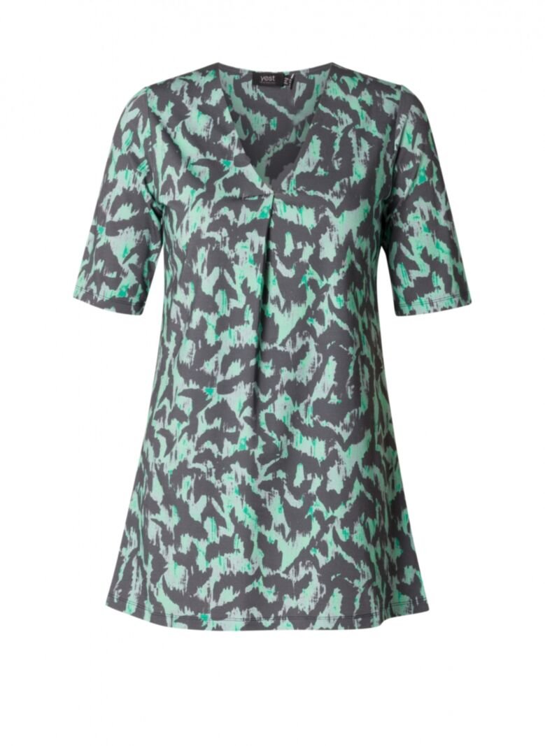 YESTA Tops / Tunics Steel Blue/Multi-Col X-0(44)